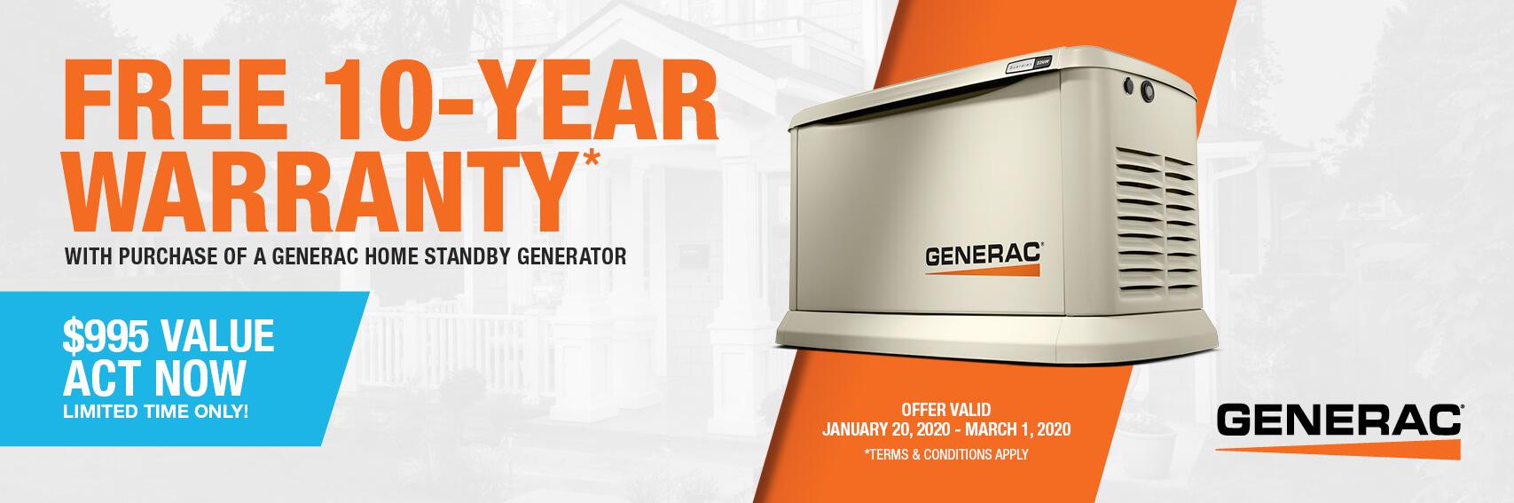 Homestandby Generator Deal | Warranty Offer | Generac Dealer | Milford Charter Twp, MI